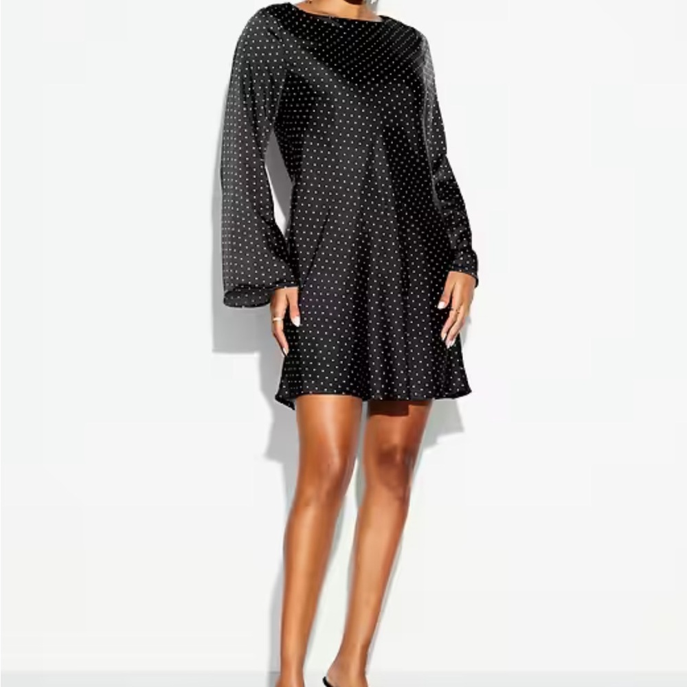 Old Navy Black Dress with White Dots